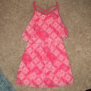 Pink dress new without tag.